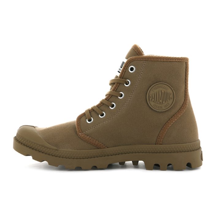 Palladium Pampa Hi Originale High Tops Women's Sneakers Brown | UK N480-LGD